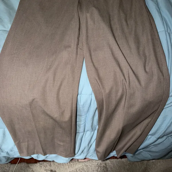 Jones New York Brown checkered pants - Image 3
