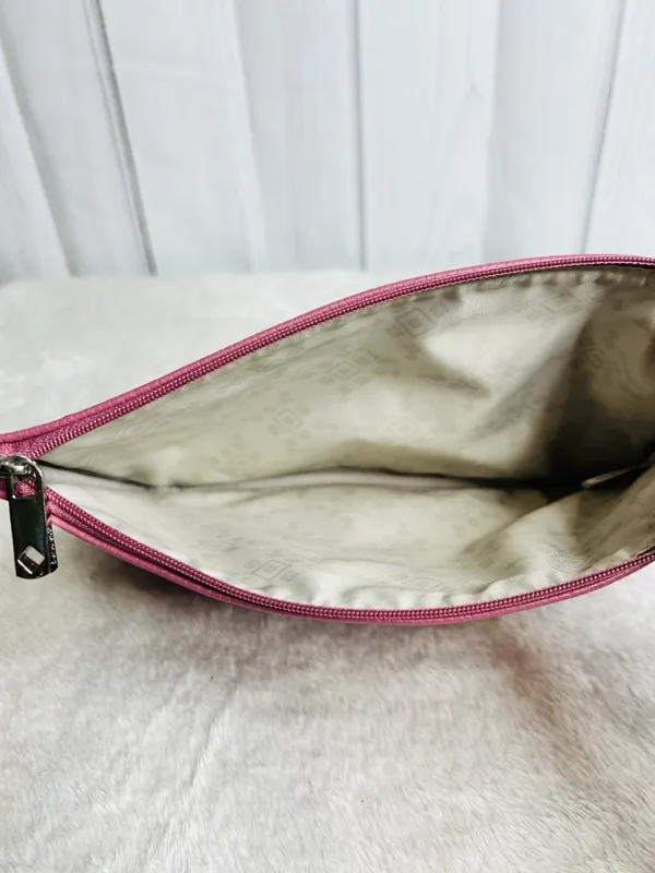 Jewell by Thirty One Dusty Pink Wristlet Purse Bag Clutch Zipper 9.5 x 6.5 - Image 5