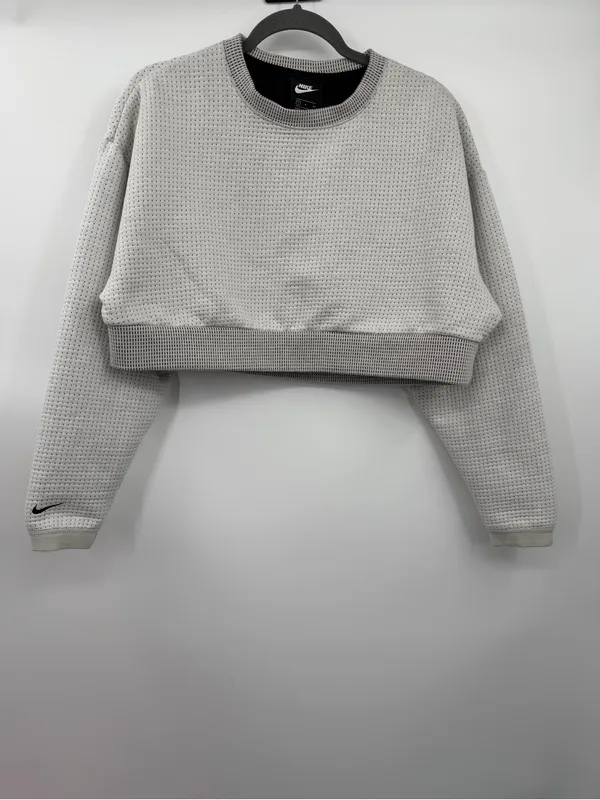 Nike Sportswear City Ready Tech Pack Cropped Sweatshirt Womens S CJ9475-072 - Image 3