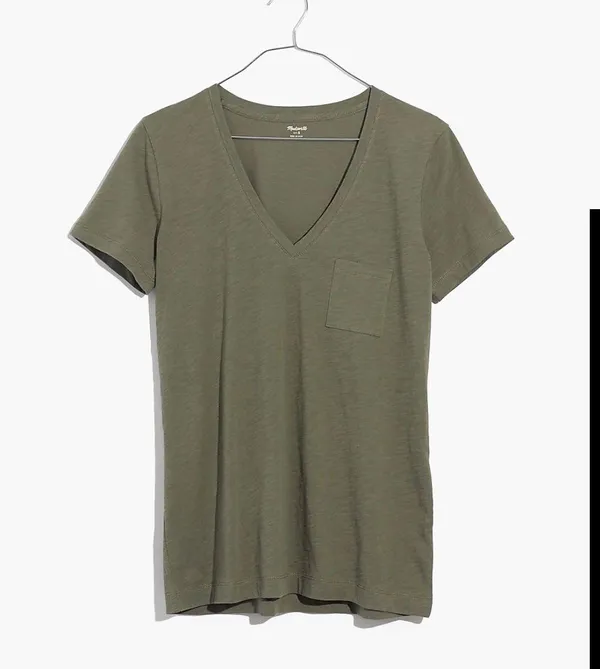 Madewell V Neck Pocket T-shirt - Image 2
