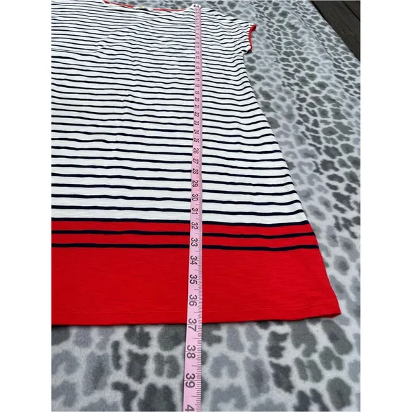 Boden Paulina Jersey Midi Dress US 8R Striped Cotton Coastal Preppy Breton - Image 16
