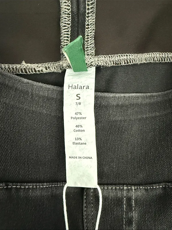 HALARA Black Skinny Pull-On Jeans - Small 7/8 Length - Image 3