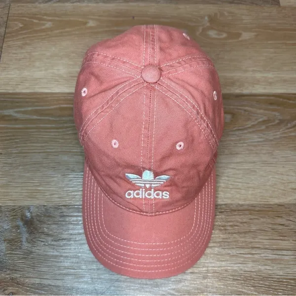 NWOT Adidas Women's Coral Embroidered Adjustable Baseball Cap Hat - Image 2
