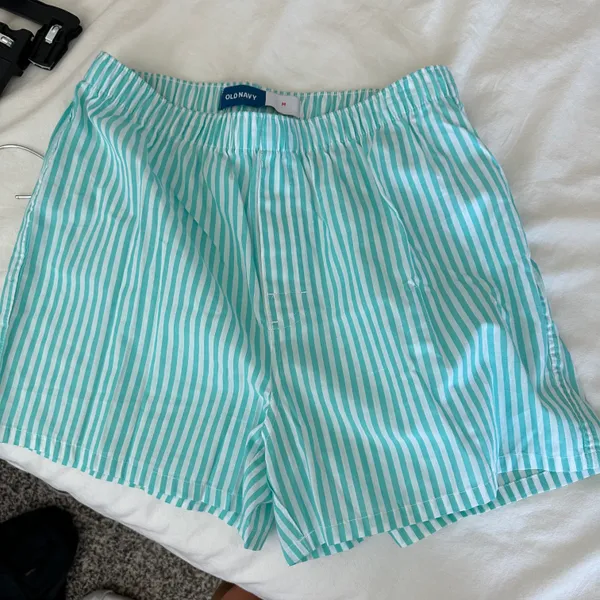 Old Navy Blue striped boxer shorts - Image 2