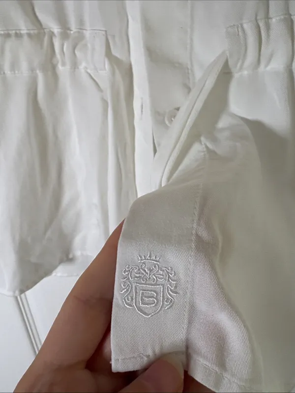 Aritzia Babaton Blue White Garner Shirt XS - Image 8