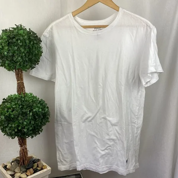 Ralph Lauren Polo White Short Sleeve Long Tee T Shirt Top L - Image 2