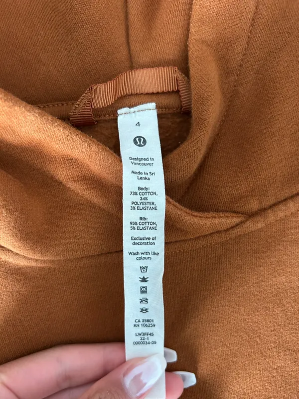 Lululemon Scuba Oversized Funnel-Neck in color "Cinnamon" - Image 4