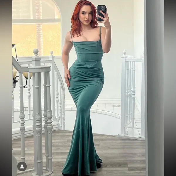 HOUSE OF CB‎ Milena Forest Green Corset Maxi Dress L - Image 13