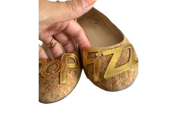 KATE SPADE Pop Fizz Cork Ballet Flats Size US 5.5 - Image 5