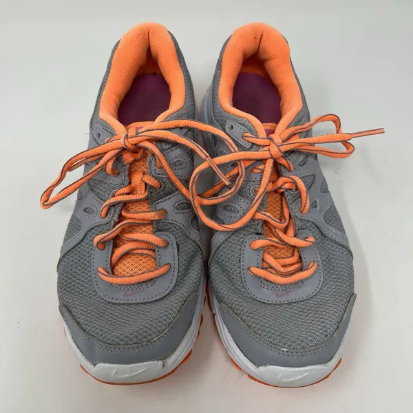 Nike‎ Revolution 2 Gray Orange Lace Up Running Athletic Shoes Women's Size 7 - Image 4