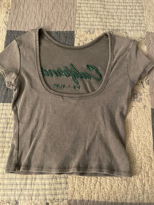 open back tee Gray - Image 2