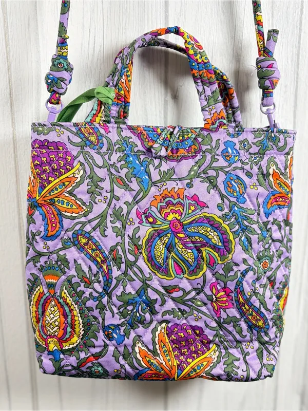 VERA BRADLEY Mini Original Tote in French Paisley Fall 2020 New Condition - Image 7