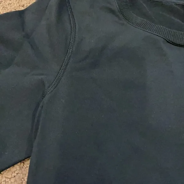 Lululemon Women’s Black Shorter Front Sweatshirt Black Size 6 - Image 6