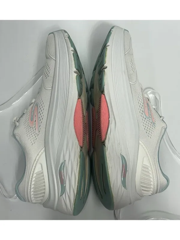 Skechers GOrun Max Cushion Slip-ins Shoes Womens Size 7.5 White Aqua 128923 EXC - Image 7