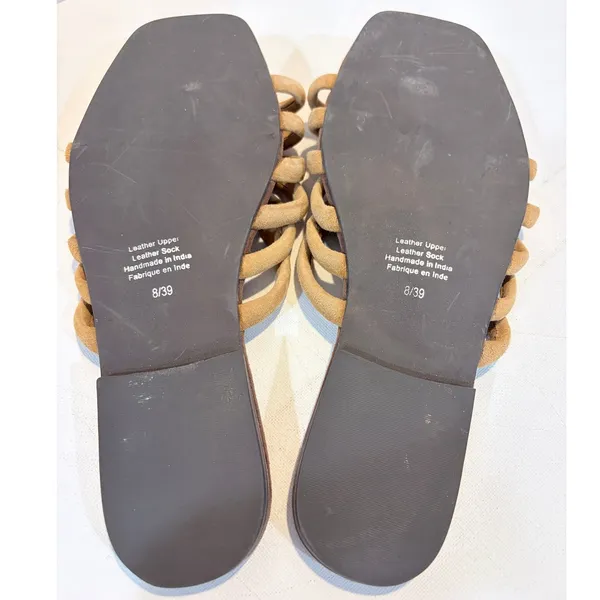 Jeffrey Campbell Suede Tubular Multi Strap Slide Sandals Womens Size 8 EU 39‎ - Image 4