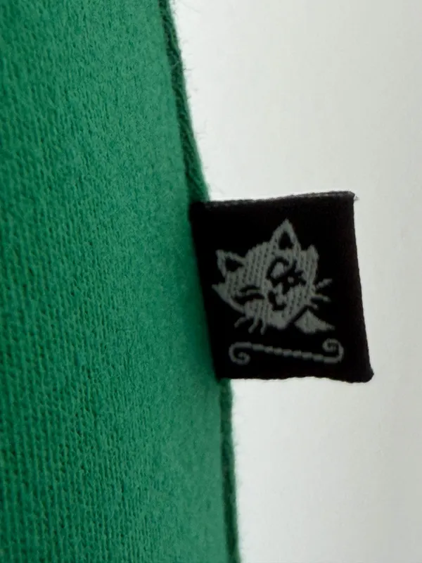 Vintage L.A. Kitty Green Flare Pants Size M - Image 4