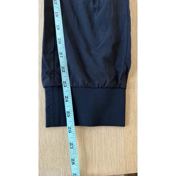 Athleta Women's Black Nylon Blend Trekkie Jogger Pants size 4T Tall 2593 - Image 4