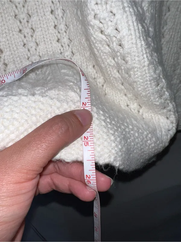 Talbots Women’s XL Cream Zip-Front chunky Cable Knit Sweater - Image 6