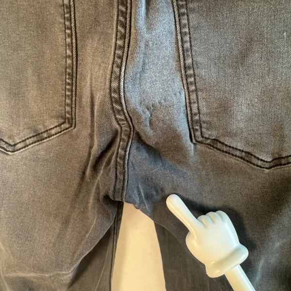 Free People We The Free Penny Pull On Flare Jeans Grey Black Denim Sz‎ 27S Boho - Image 9