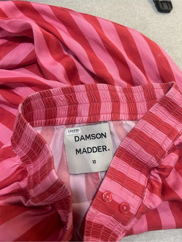 Damson Madder Joni Stripe Pants Pink Size 10 - Image 5