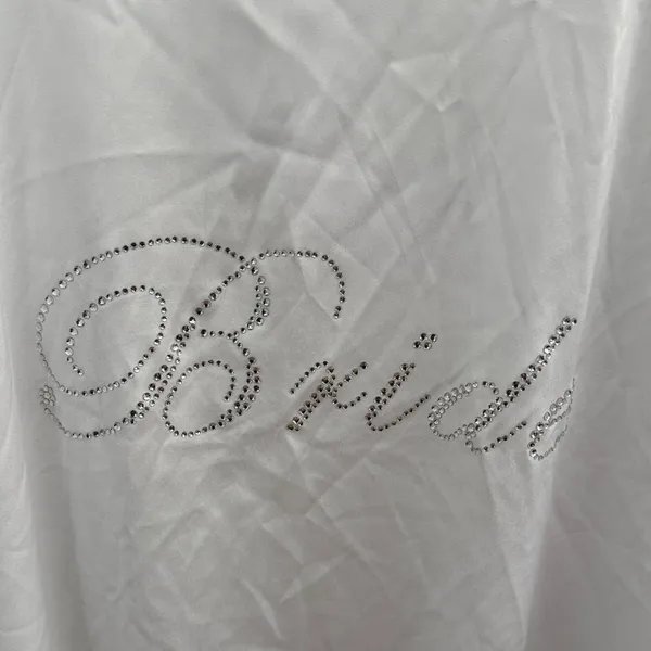 Elegant White Women's Kimono Robe Size M - Image 5