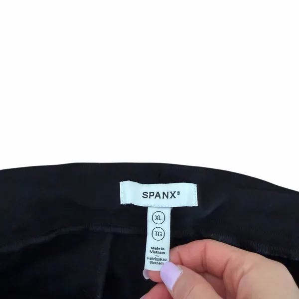 Spanx Black Pull On Wide Leg Pants Sz XL - Image 3