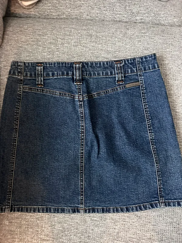 Vintage denim mini skirt - Image 3