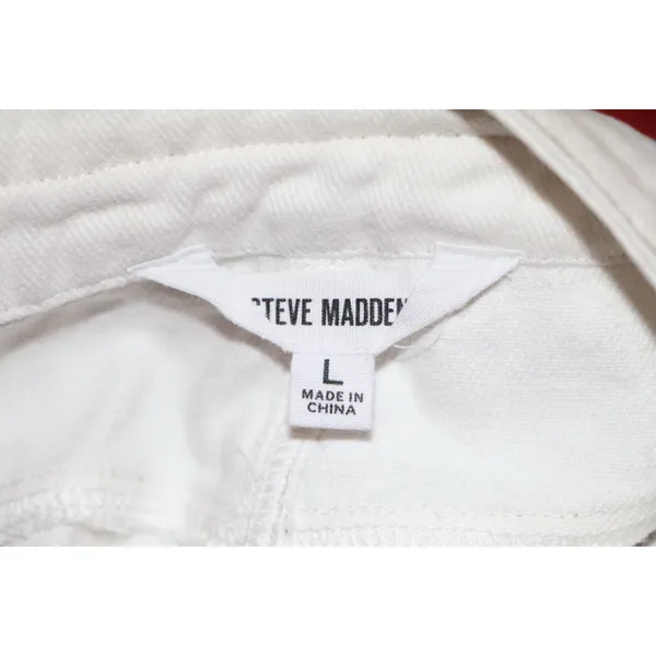 Steve Madden White Denim Cutout Mini Skirt - Image 3