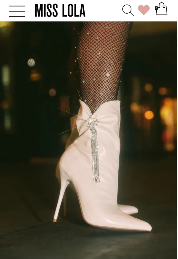 New Embellished Pointed Toe Bootie 5.5 - Image 2
