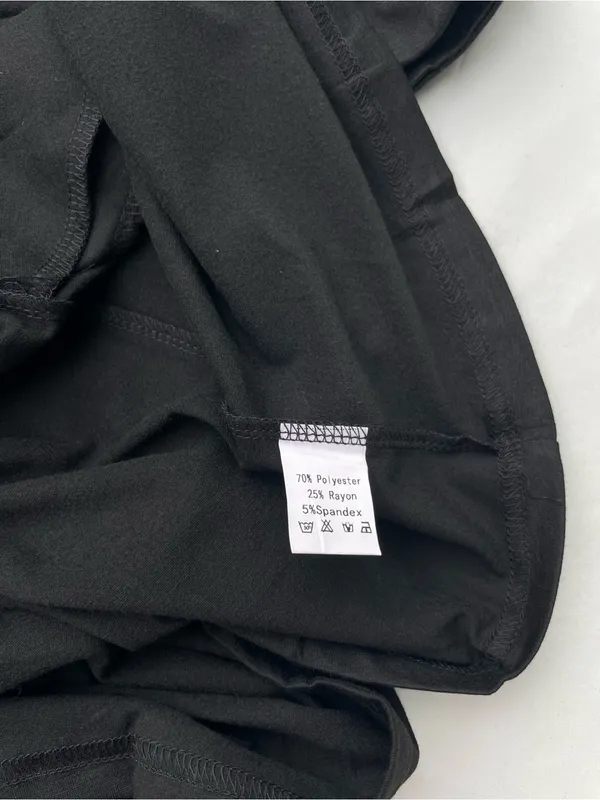 Soesdemo Black Cold-Shoulder V-Neck Dress, size L - Image 6