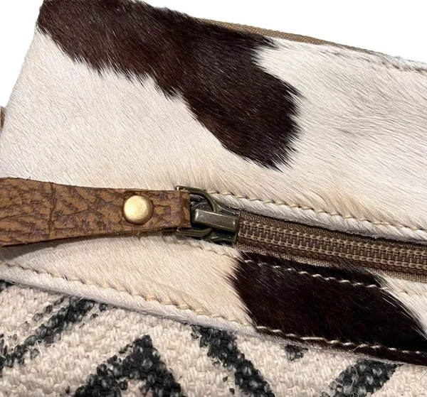 Myra Bag Mixed Media Staggering Crossbody Bag - Image 3