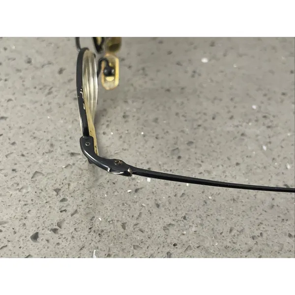 Nike with Flexon 4603 001 Eyeglass Frames ONLY 45-20-135 Black metal full rim - Image 5