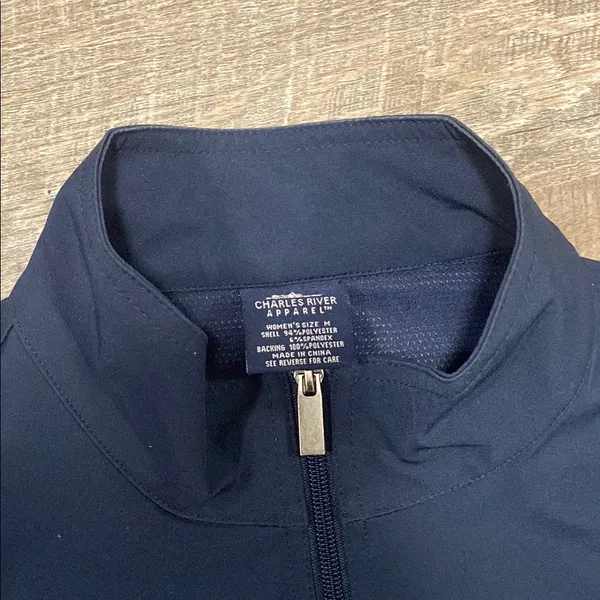 Charles River Apparel Syracuse University Zip-Up Navy Blue Jacket - Image 3