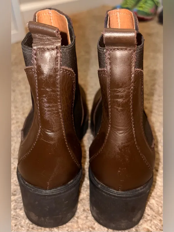 Enzo Tesoti made in Spain, handmade brown Chelsey boots size 8 1/2 women’s - Image 4