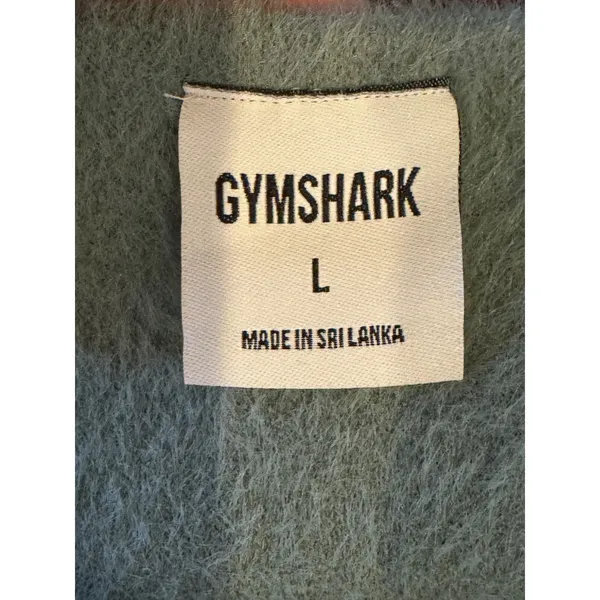 Gymshark‎ Whitney Simmons Sports Bra Large Green Eyelash Fuzzy Knit Bandau Top - Image 10