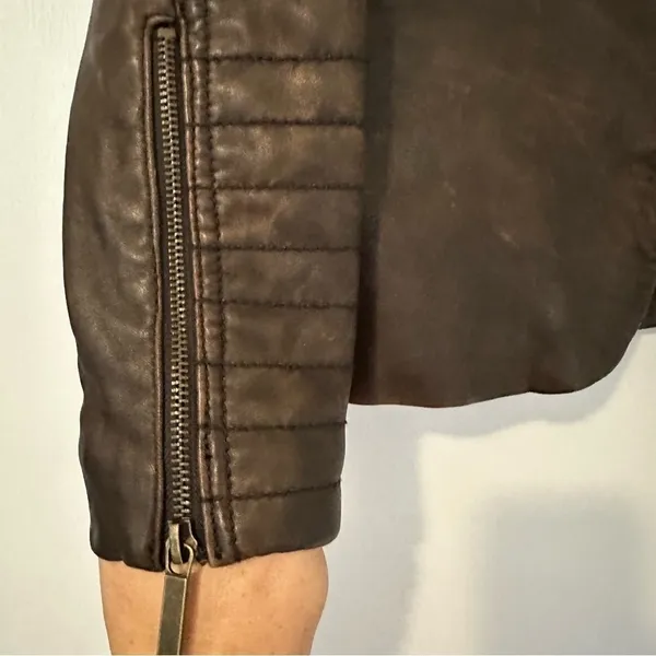 Neiman Marcus Leather Moto Jacket - Image 4