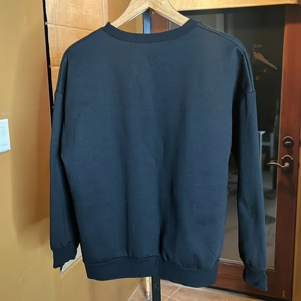 Mushroom Embroidered Sweatshirt Whimsical Size Small Oversized NWOT - Image 6