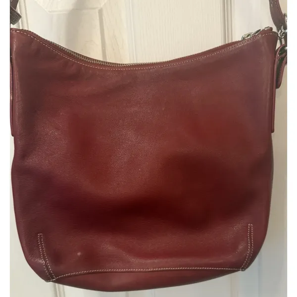VTG Coach Slim Legacy‎ Shoulder Bag Purse Red Leather 9326 Pristine Inside EUC - Image 4