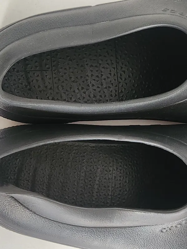 Crocs On The Clock Black Work Clogs Size Womens 7 Mens 5 Flaw - Image 8