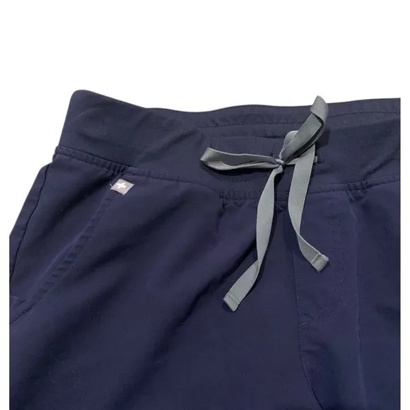 FIGS Zamora Jogger‎ Scrub Pants Women's Size L Navy Blue W18SW2005 - Image 6