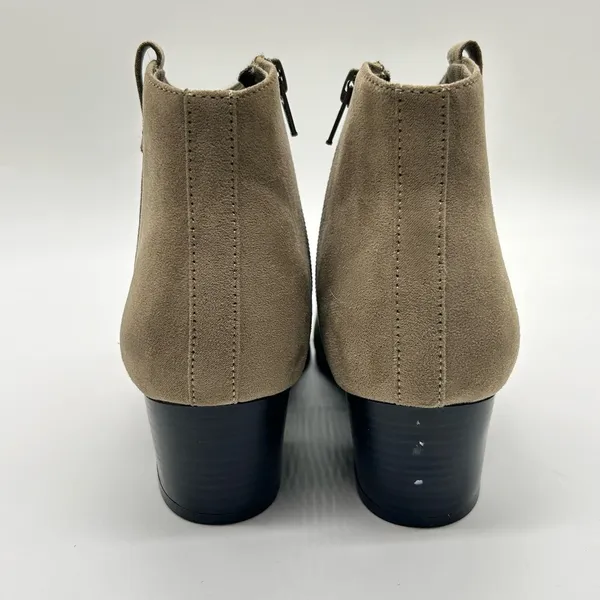 Old Navy Boots Womens 7 Tan Sueded Western Ankle Boots‎ Booties - Image 6