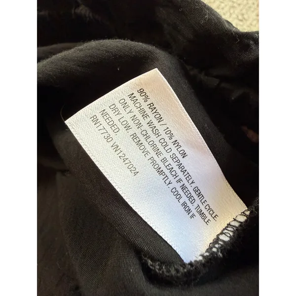 A‎ New Day Black Wide Leg Cropped Pants Elastic Paperbag Waist XL VN1247024 - Image 4