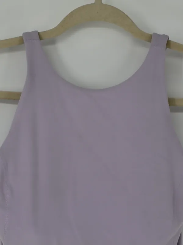 Lululemon Align High-Neck Tank Top Light Purple Lavender Size 4 Cropped Active - Image 2