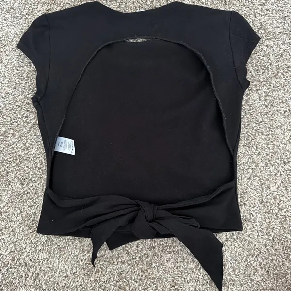 Garage Black Tie Top - Image 2