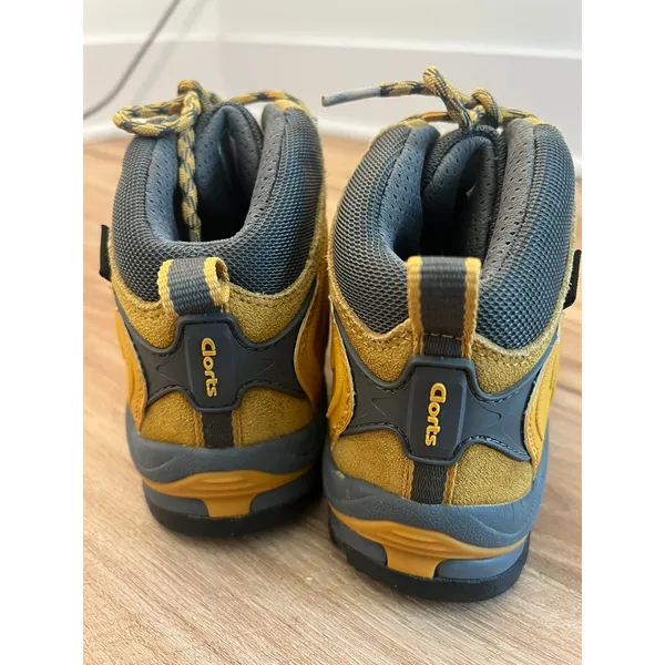 Clorts Wm 7 Uneebtex Hiking Boots Yellow Suede Waterproof Mid Top Outdoor Hiking - Image 5