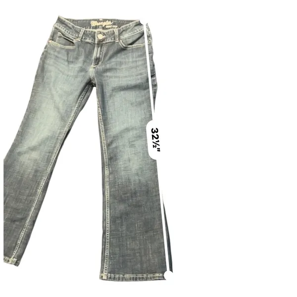 Wrangler Bootcut Jeans Womens 7x30 Dark Wash Stretch Denim 1009MWZDO - Image 7