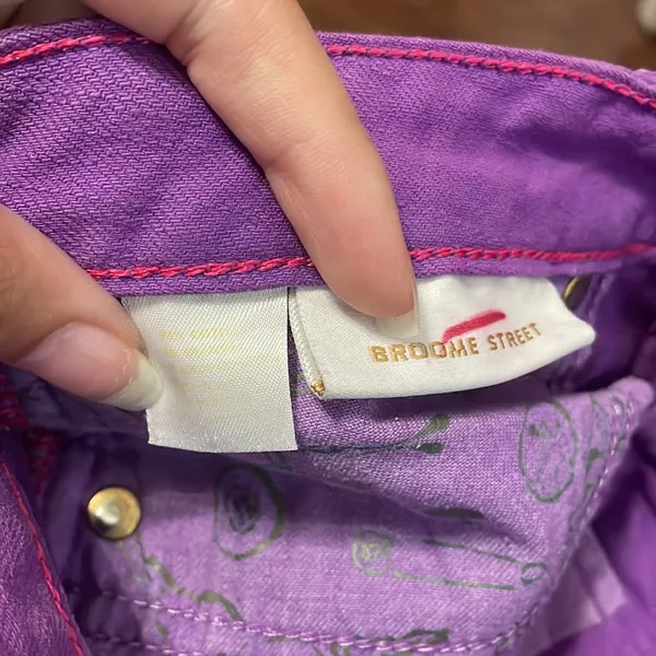 Kate Spade Purple‎ Broome Street Straight Leg Jeans Y2K Preppy Dopamine - Image 5
