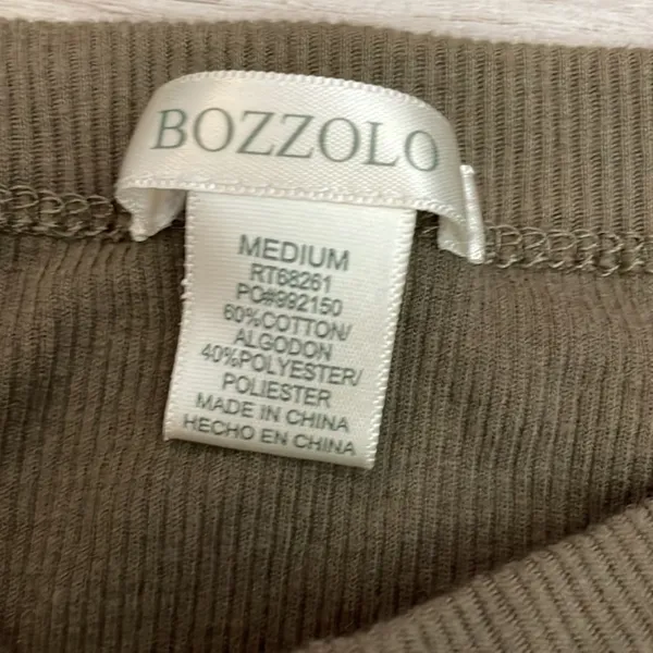 Bozzolo Mocha Brown Cropped Women's Tank Top Size Medium - Image 6