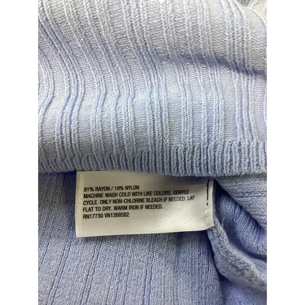 Future Collective Light Blue Ribbed Button Down Cardigan Sweater 2X‎ New - Image 4