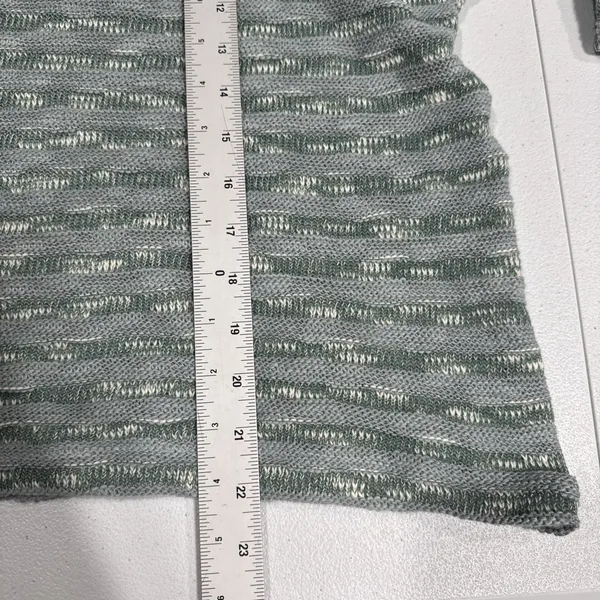 Madewell Crewneck Long-Sleeve Knit Sweater Tee Blue Horizon Stripe Size L Beachy - Image 10